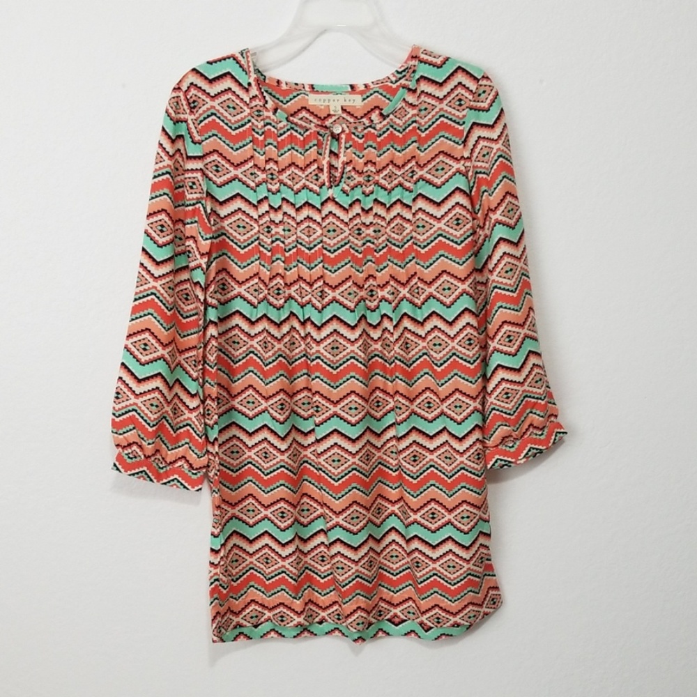 Copper Key Tunic Dress